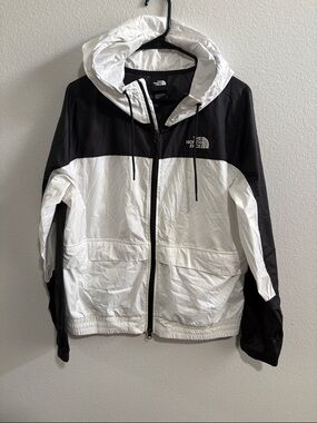 The North Face Black and White Hooded Jacket